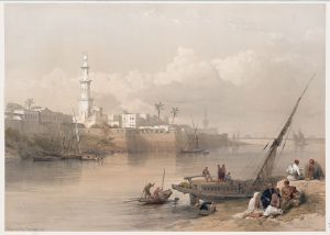 View on the Nile; ferry to Gizeh.
