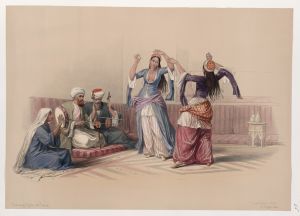 Dancing girls at Cairo.