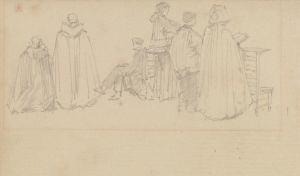 Studies of Figures in a Church