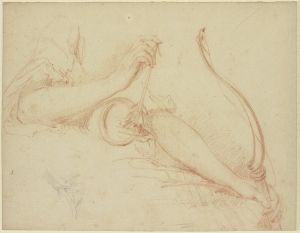 Armstudie mit Pfeil und Bogen