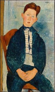 Boy in a Striped Sweater