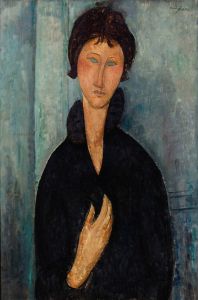 Femme aux yeux bleus
