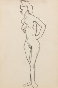 Femme nue debout