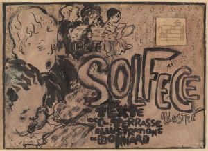 Final study for the cover of Petit solfège illustré