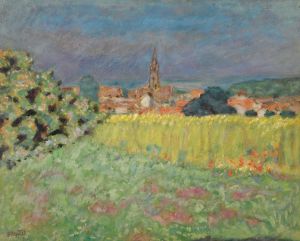 Le Champ De Blé Devant L’église