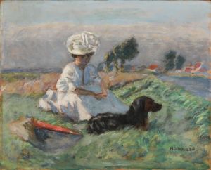 La femme au chien