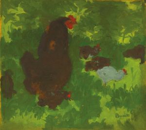 Poule et poussins