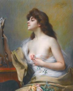 Girl with a rose
