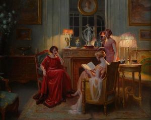 In the reading room