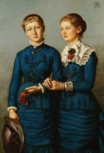 Portrait of the two daughters of the Haag family
