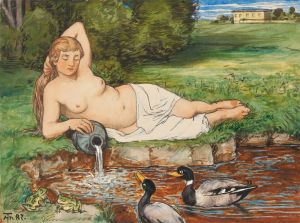 Nymph by a Brook