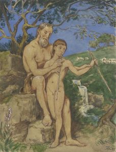 Old and young faun