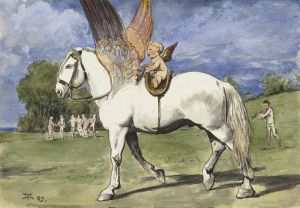 Cherub on Pegasus