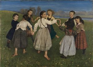 Children dancing in a Ring