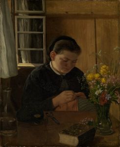 Sewing girl