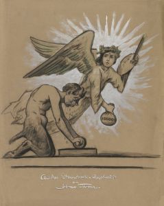 Allegorie des Steindrucks
