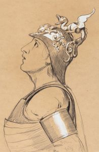 Valkyrie  Head with Helmet