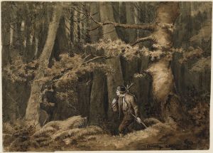 Der Jäger im Wald