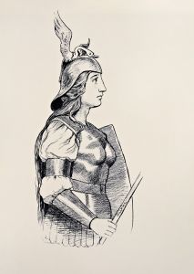 Brunnhilde. Brustbild