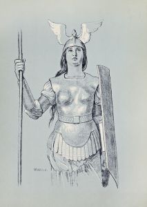 Brunnhilde. Halbe Figur