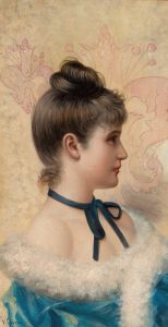 Profile Portrait of a Young Beauty