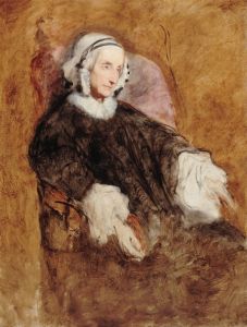 Portrait de la Reine Marie-Amélie en deuil