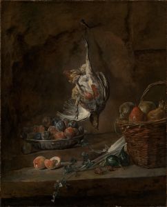 Still life with dead partridge