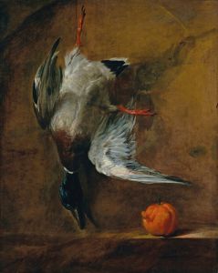 A mallard and a bitter orange