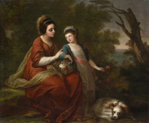 Mrs. Hugh Morgan and Her Daughter