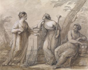 Three muses in conversation