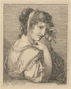 Woman Weeping Beside an Urn