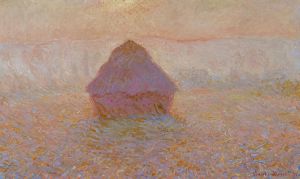 Grainstack-Sun in the Mist