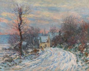 L’entrée De Giverny En Hiver