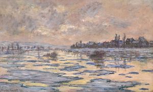 La Seine à Lavacourt, débâcle