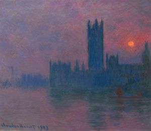 Le Parlement, soleil couchant