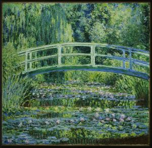 Water Lilies and Japanese Bridge