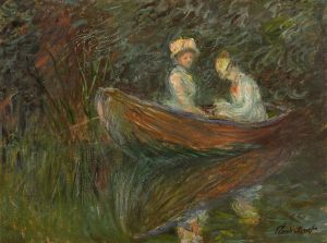 Deux femmes en barque