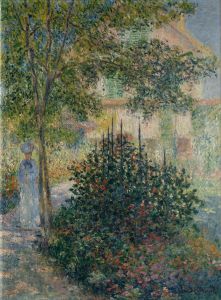 Camille Monet  in the Garden at Argenteuil