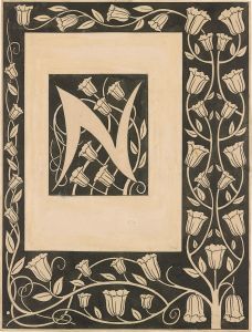 Border Design with Initial ‘N’