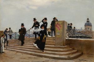 Le Pont Des Arts Par Grand Vent