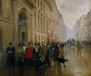 La sortie du conservatoire de musique
