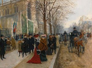 Après L’office À L’église De La Sainte Trinité, Noël 1890