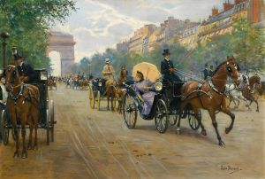 Scène Sur Les Champs-Élysées