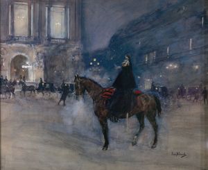 Façade de l’Opéra un soir de gala