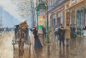 Scène de rue Parisienne