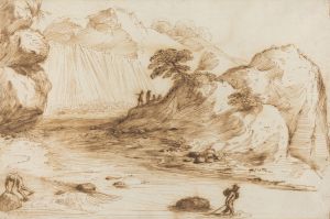 Landscape with a Waterfall