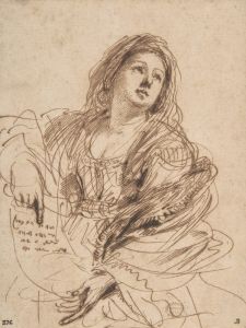 A Sibyl Holding a Scroll