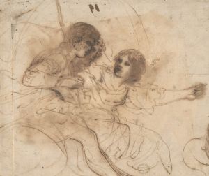 Youth in a Chariot with Attendant Young Woman