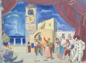 Street musicians and dancers, Capri