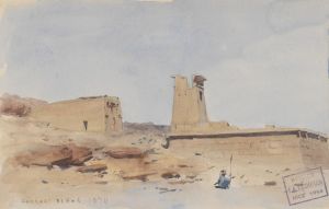 The Temple of Dendur, Showing the Pylon and Terrace